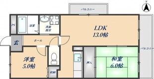 クオーレ今米の物件間取画像